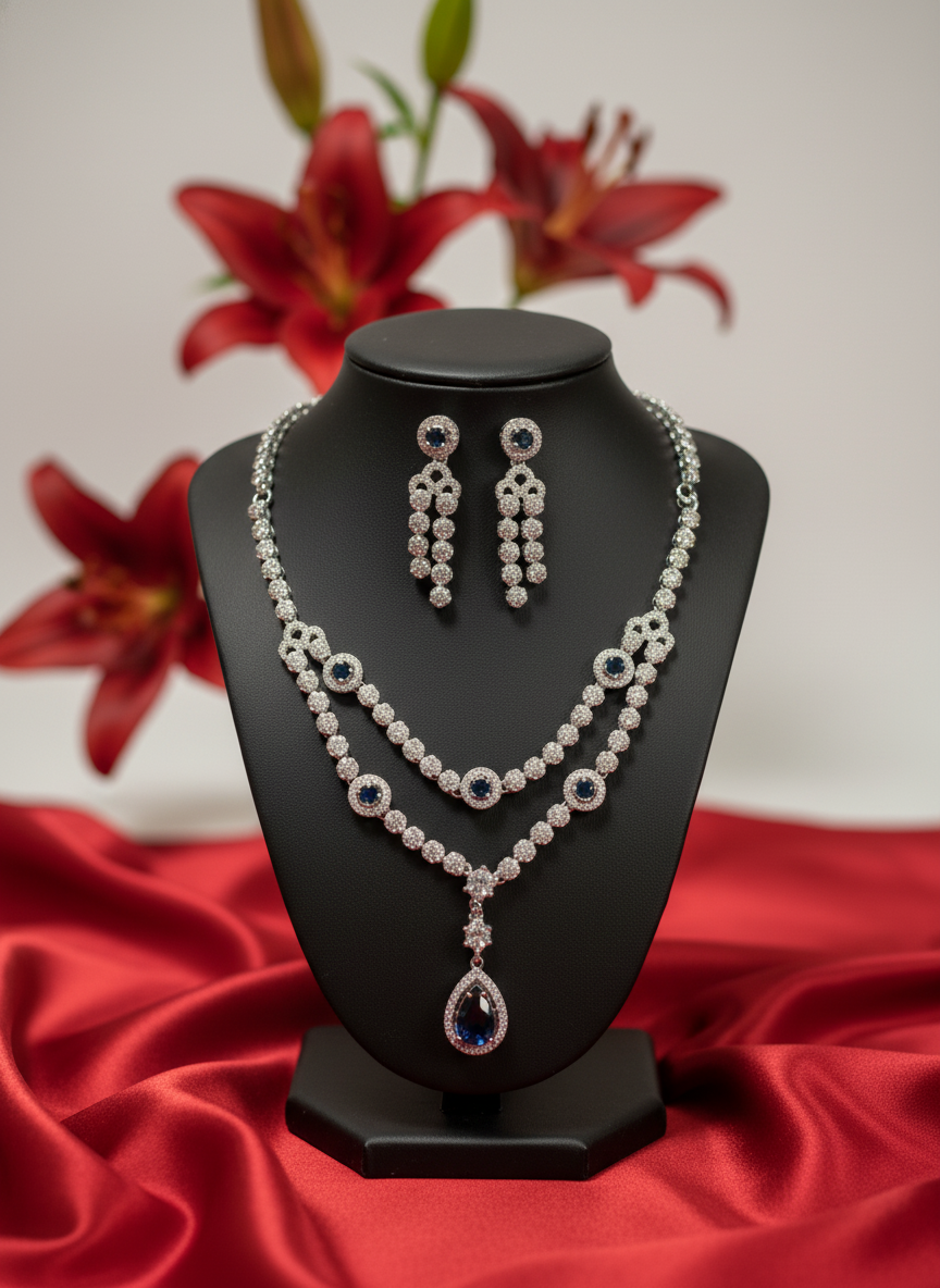 American Diamond Jewellery Set 10